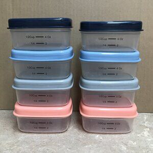 Fit & Fresh Small Storage Containers with Measurements Set of 8